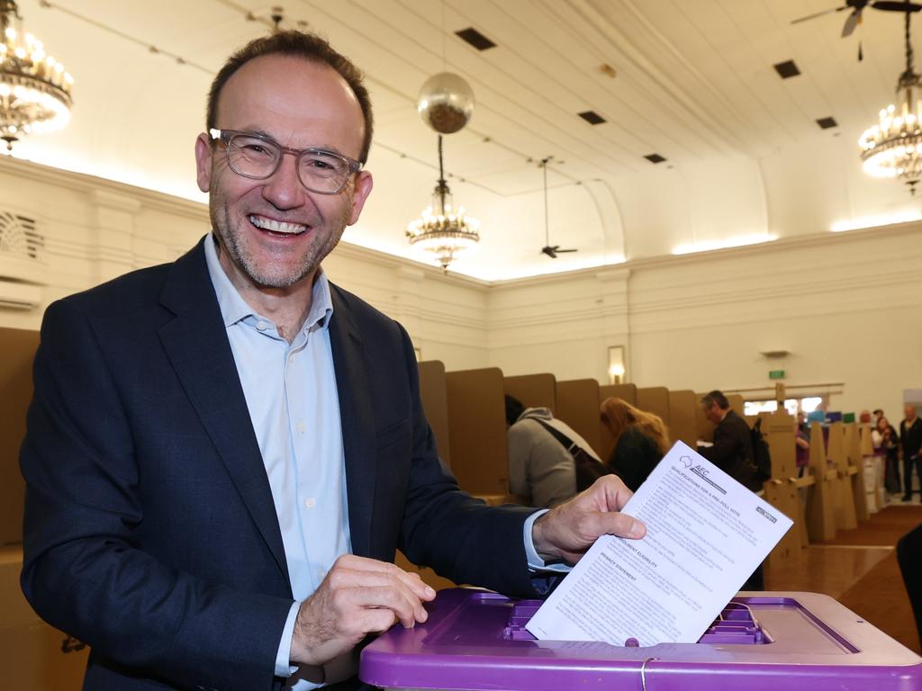 Greens Leader Adam Bandt is predicting the minor party will have a key role in the new parliament. Picture: David Caird/ NewsWire