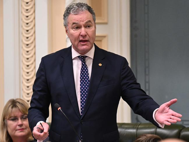 13/3/2025: Education minister John-Paul Langbroek during QLD State Parliament question time, Brisbane. pic: Lyndon Mechielsen/Courier Mail