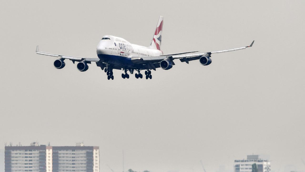 There are strict arrivals on passengers flying in to the UK. Picture: Ben Stansall/AFP