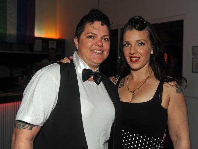 SAVVY Diane Brown and Libby Anderson at the 2014 Queens Ball held at the Sovereign Hotel Picture Bryan Lynch