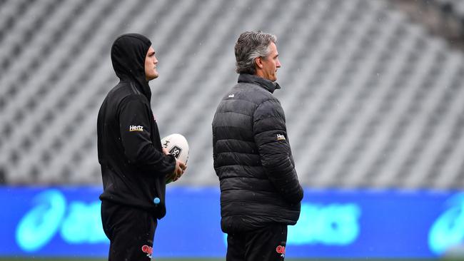 Nathan and Ivan Cleary. Digital image by Gregg Porteous � NRL Photos