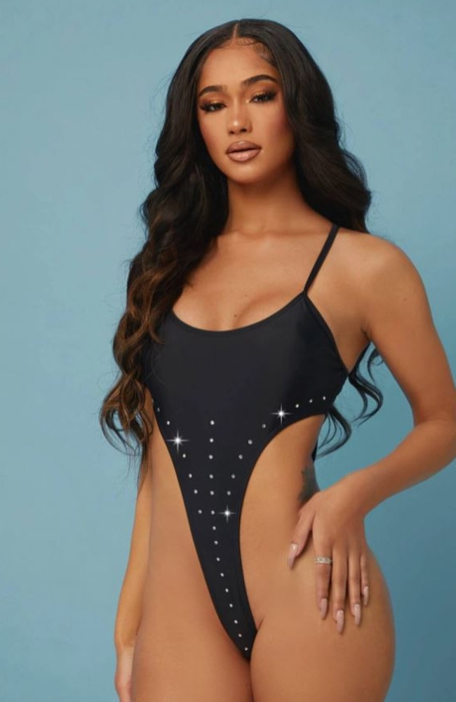 Who doesn’t love a rhinestone wedgie? Picture: Shein