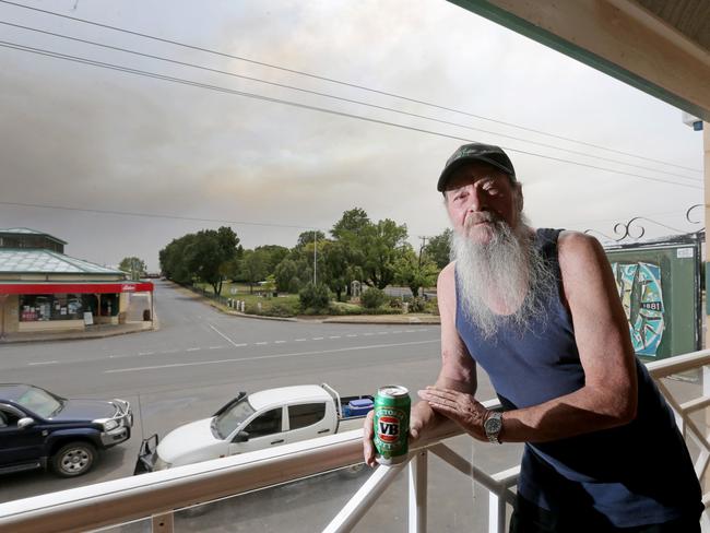 Miena evacuee staying at The Castle Hotel, Haydn Booth, 69. Picture: PATRICK GEE