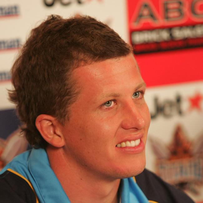SPORT 6/11/2006 Gold Coast Titans Rugby League team players on show for the media at Royal Pines Resort. Jordan Atkins
