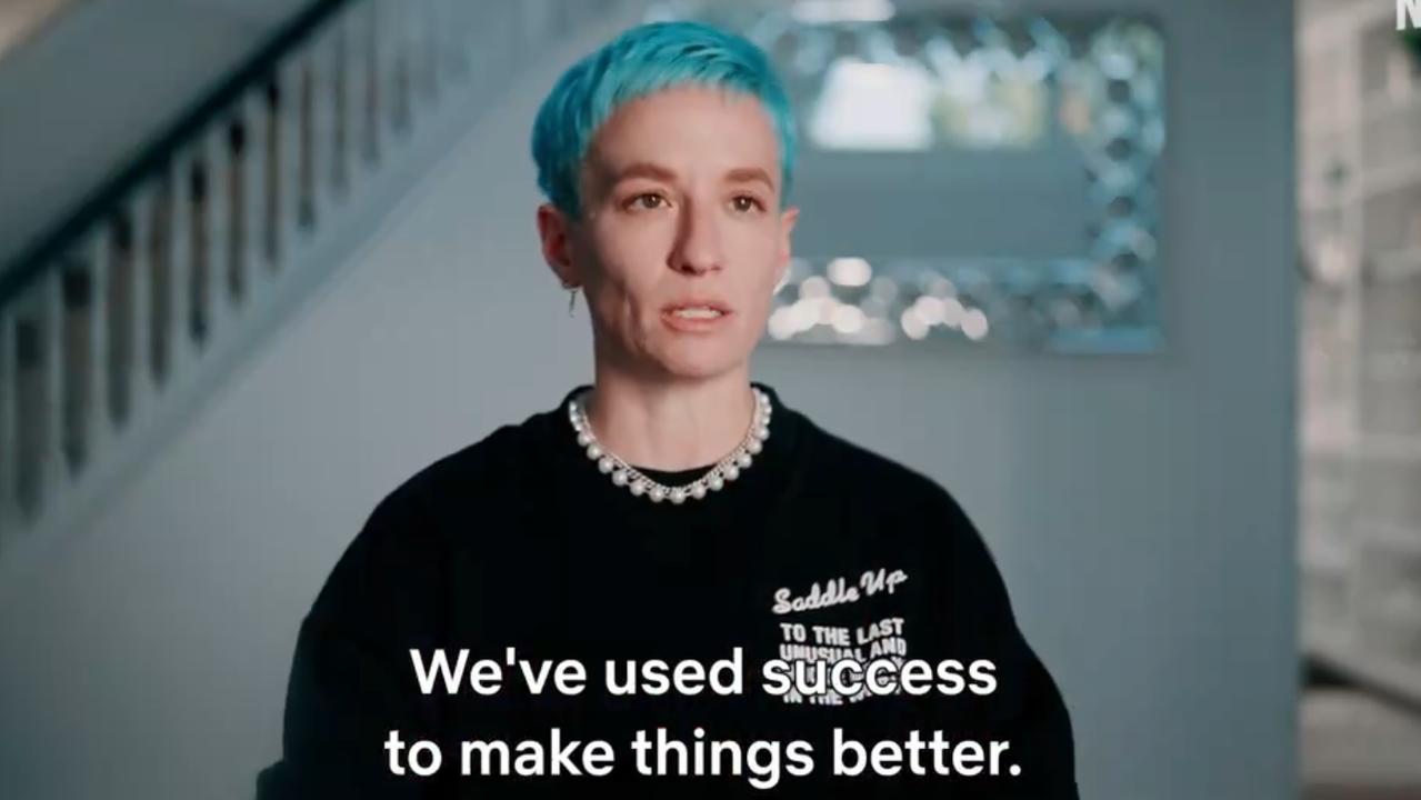 Rapinoe courts controversy no matter what she does. Credit: Netflix