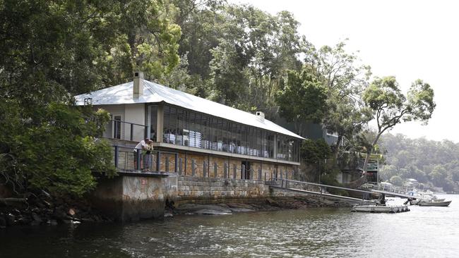 Berowra Waters Inn is only accessible via boat. Pictured is