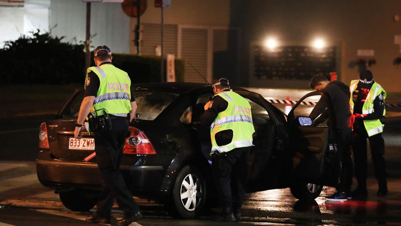 1AM 08/08/2020 – Queensland border checkpoint. Photo: Scott Powick Newscorp