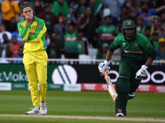 Adam Zampa has failed to make an impression at the World Cup — but he’s got plenty of legspinning mates in that boat at the tournament. Picture: Paul Ellis/AFP