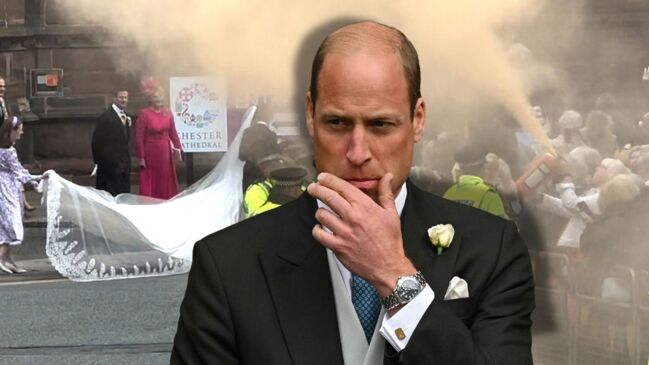 Prince William caught up in protest at 'society wedding of the year'