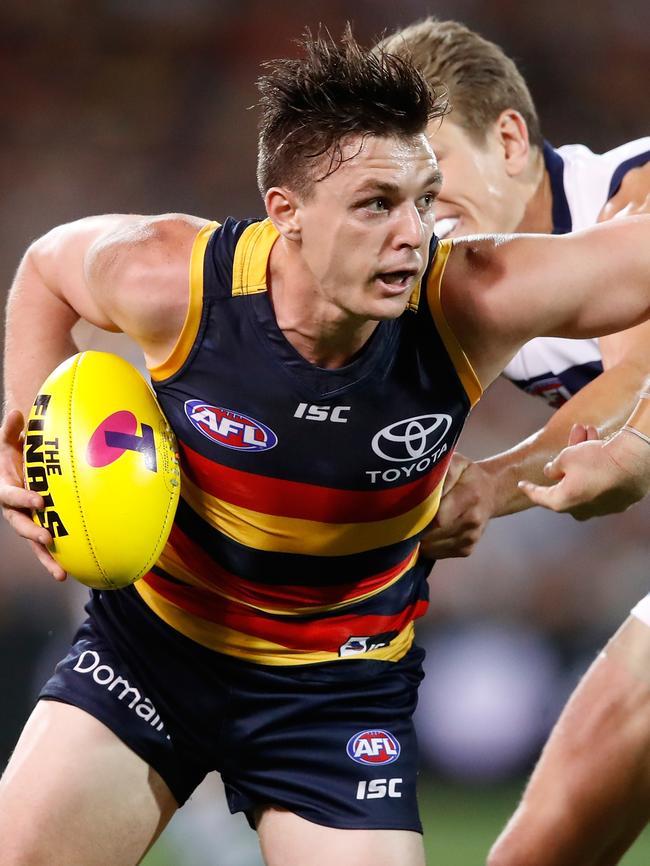 Crow turned Demon Jake Lever during the preliminary final. Picture: Adam Trafford/AFL Media/Getty Images