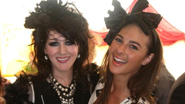 Alannah Hill (l) pictured with and Natalie Stretton (r). Picture: News Limited Network 