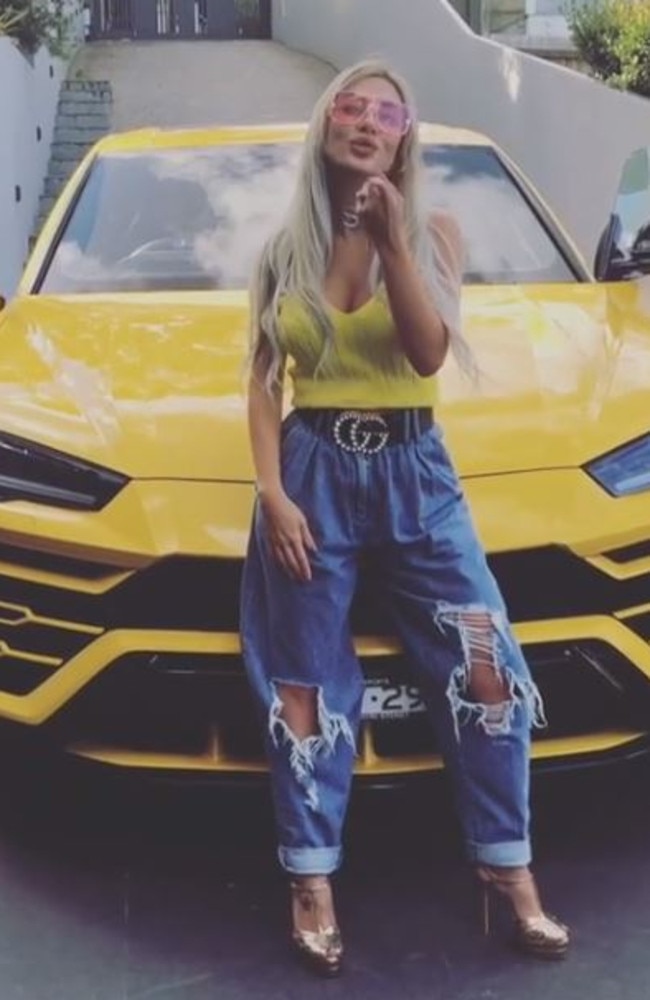 Jean Nassif once shared a video of himself on Instagram gifting his model/actor wife Nissy a bright yellow Lamborghini. Picture: Instagram