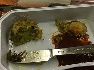 Passenger’s foul plane food surprise