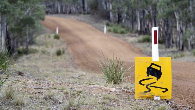 Tasman Highway will be closed from Friday for around a month making it difficult to access the towns of Triabunna and Orford, Wielangta Road an alternative route for 4WD. Picture: Chris Kidd