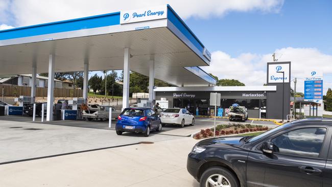 Pearl Energy petrol station at Harlaxton. Picture: Kevin Farmer