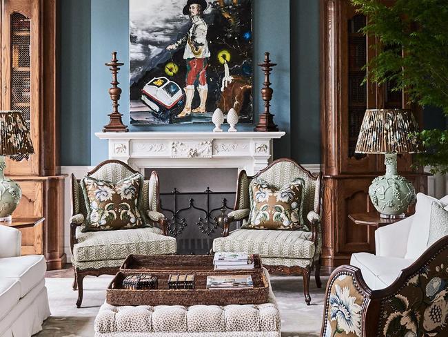 Victoria’s tile king Frank Walker has sold his Toorak mansion for a whopping $23.5 million. Images taken from his daughter's Instagram of the interior of the mansion. Picture: Instagram/@mainehouseinteriors