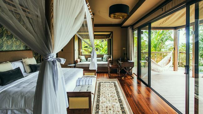 Guest quarters at Nayara Tented Camp, Costa Rica.