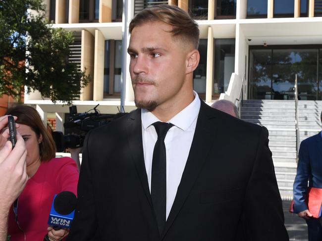 St. George Illawarra Dragons player Jack de Belin was last week stood down by the NRL. Picture: AAP/Dean Lewins