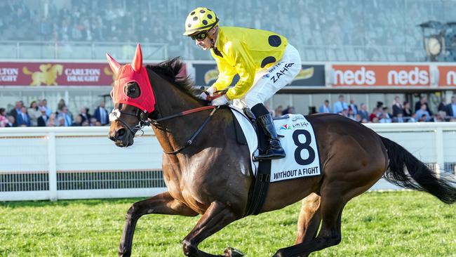 Without A Fight must be reinspected on Friday. Picture: Scott Barbour/Racing Photos via Getty Images