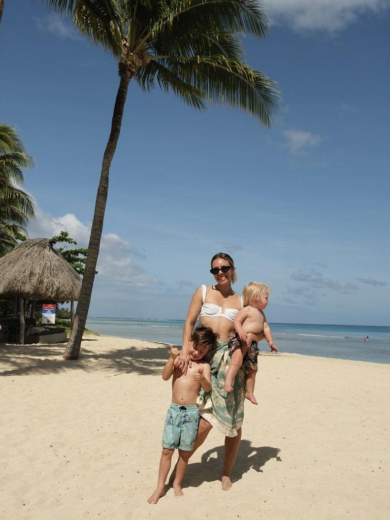 The family have been enjoying a 10-day island vacation. Picture: Instagram