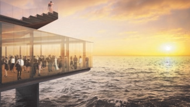 An ocean view with a difference. Artist’s impression provided by design firm Mott MacDonald.