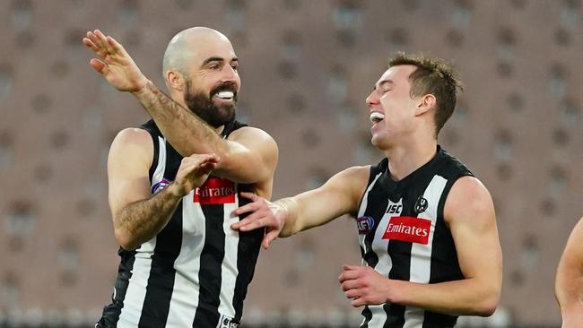 Steele Sidebottom was arguably best on ground. Picture: AAP Image/Scott Barbour