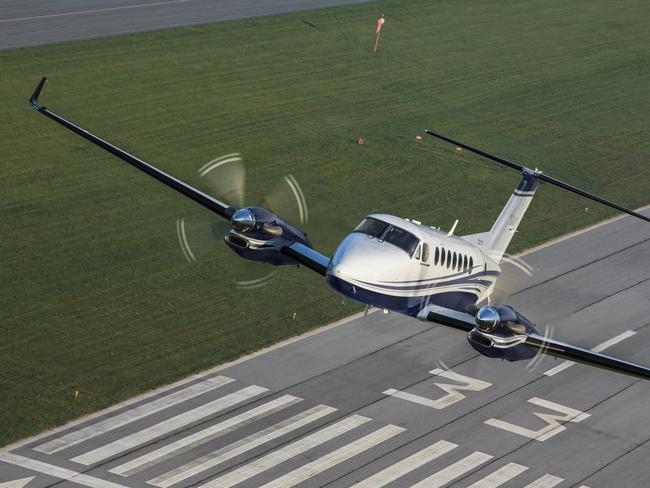 Beechcraft King Air 360CHW turboprop aircraft.