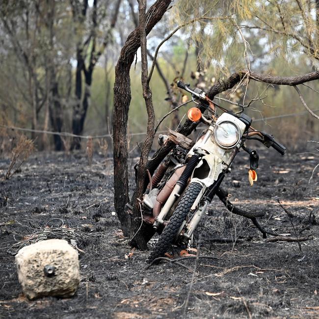 Fire damage around Dalveen (near Warwick) Bushfires burning through the Southern Downs regional area near the Queensland to NSW border. Picture: NCA NewsWIRE / John Gass