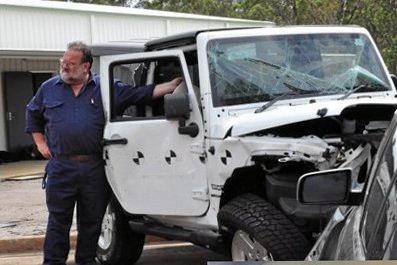 Geoff Dell, head of CQUni's Transport and Saferty Sciences, at the Bundaberg crash lab. Picture: Jann Houley