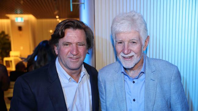 Des Hasler and Darryl Kelly at the Gold Coast Titans NRLW 2025 Season Launch at Isoletto The Star Gold Coast. Picture, Portia Large.