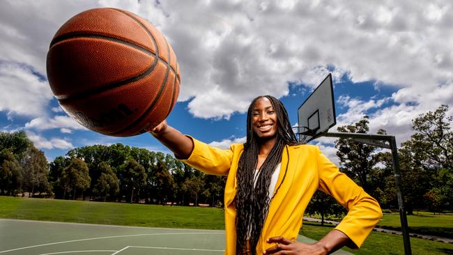 Basketball talent Eziyoda "Ezi" Magbegor at Edinburgh Gardens. Picture: Tim Carrafa