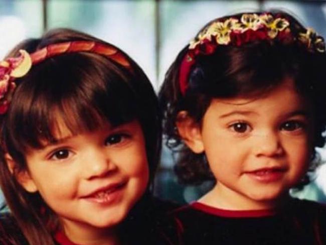 Kylie and Kendall Jenner as kids. Picture: Supplied