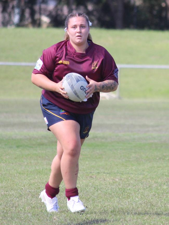 Shanaye Rutonski of Lake Macquarie in Central Coast Rugby Union. Picture: Brooke Westwood