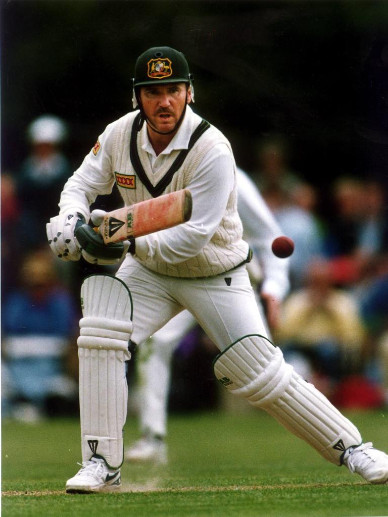 Allan Border in action.