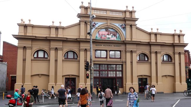 Queen Victoria Market, view on the corner of Elizabeth and Victoria Streets. Picture: Michael Klein