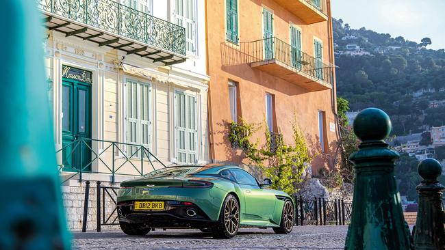 Aston Martin DB12 on the streets of Europe