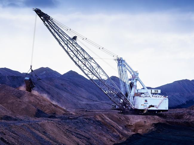 BHP coal Daunia operations in central Queensland. Picture: BHP coal mining coal mine