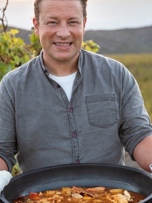 Jamie Oliver in his latest cooking series. PIcture: Ten