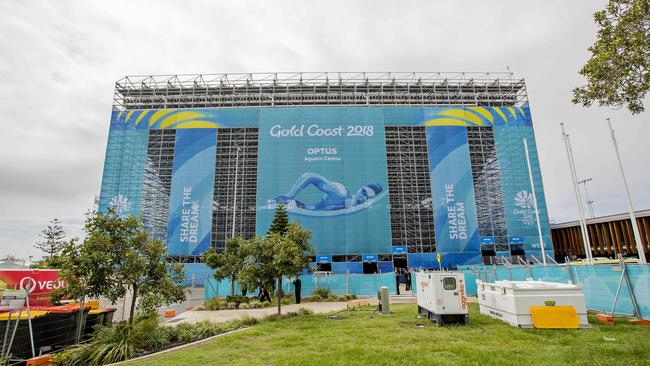 Gold Coast Aquatic centre in Southport, Optus Aquatic Centre, for the Commonwealth Games. Picture: Jerad Williams