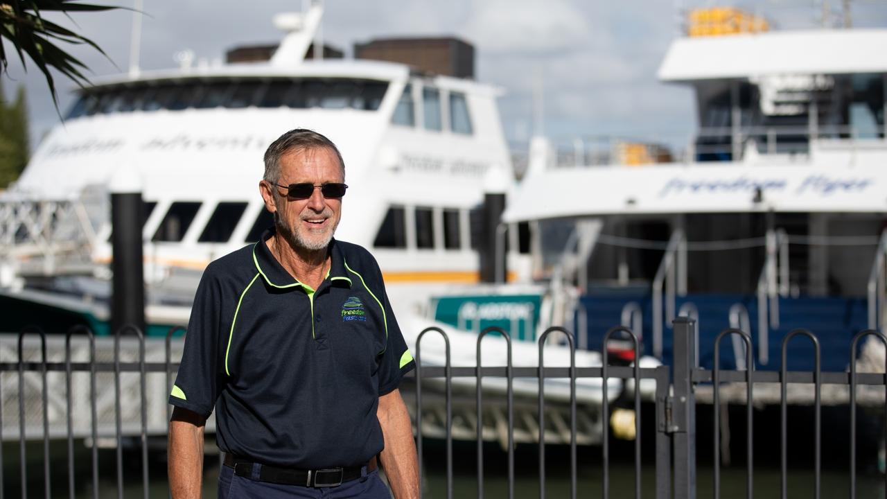 Max Allen, who owns Freedom Fast Cats, at Rosslyn Bay Boat Harbour. Picture: Rebecca O'Grady