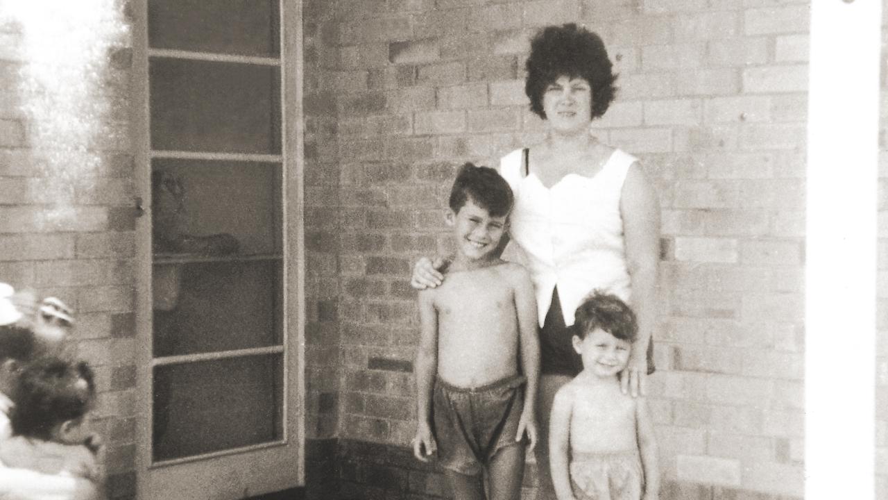 Jimmy and brother Alan with their mother Dorothy at their home in Elizabeth West which they moved into in 1963. Picture: Supplied