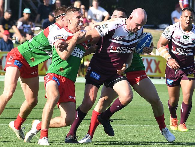 Jack Buchanan in action for Burleigh against Wynnum Manly in last season’s Intrust Super Cup grand final. Picture: AAP image, John Gass