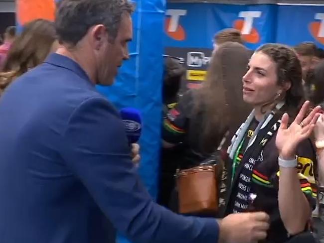 Brad Fittler offered Jess Fox a beer