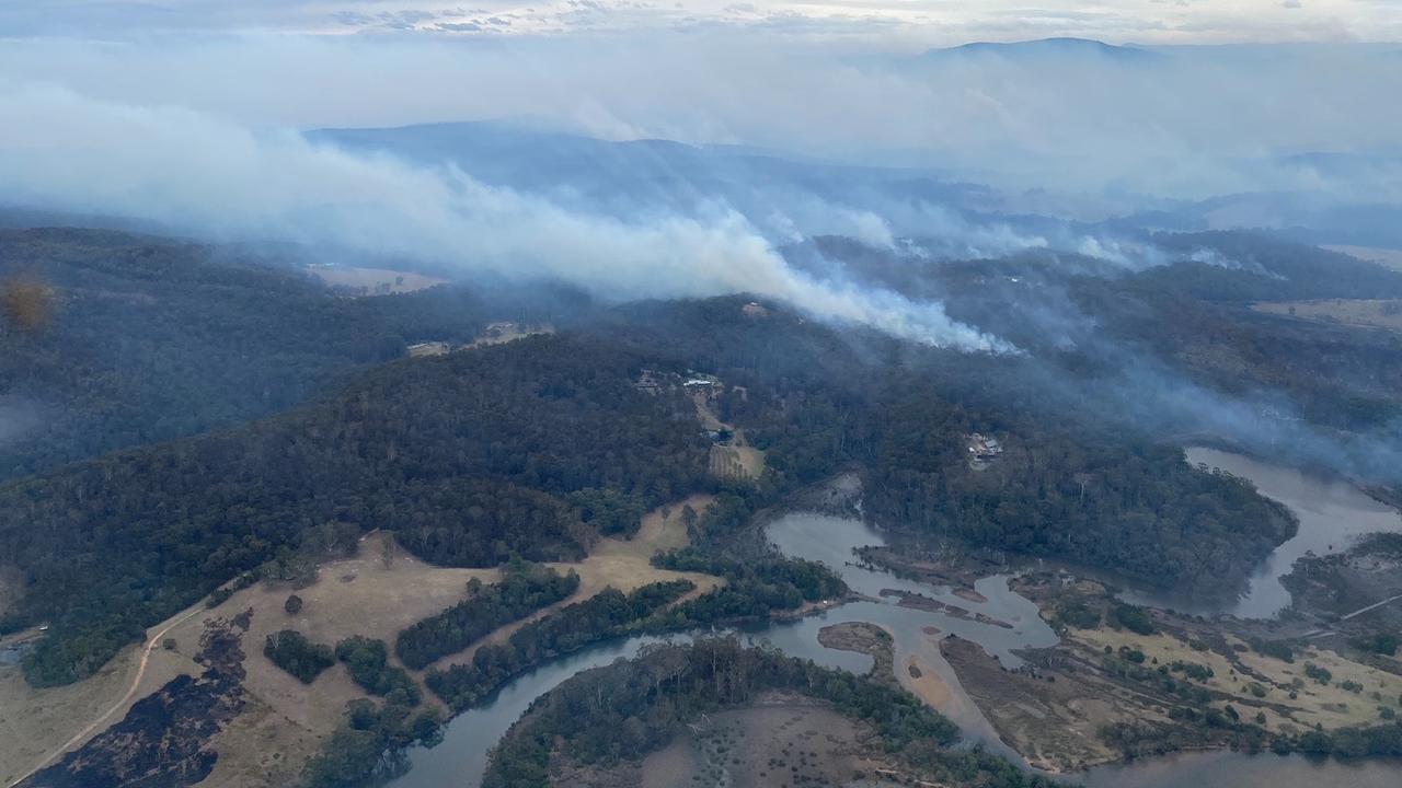 Coolagolite fire seen from the air. Picture: RFS