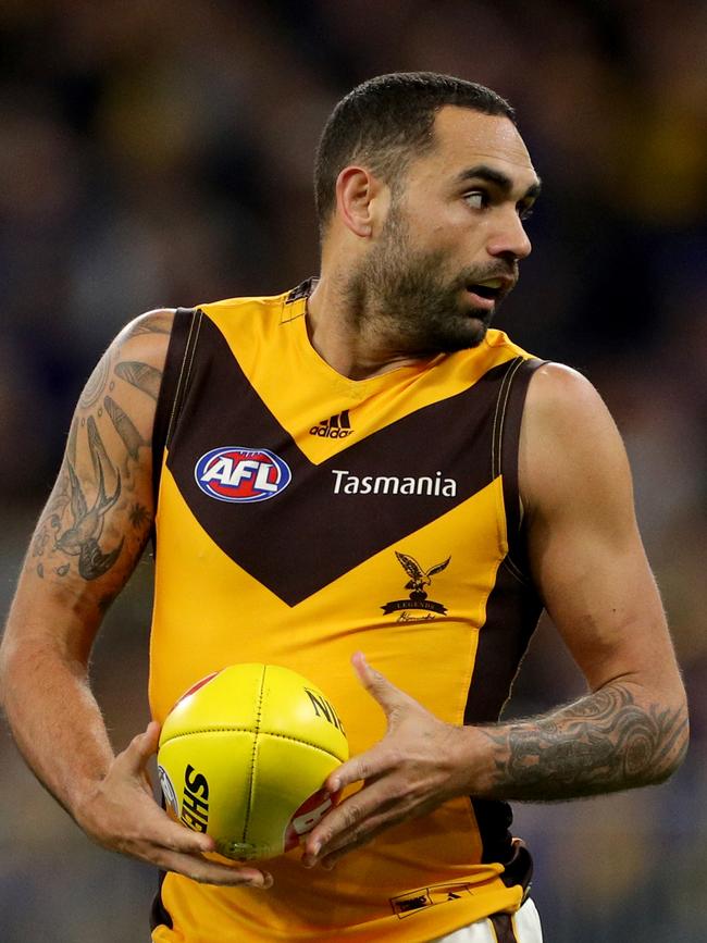 Shaun Burgoyne might follow Luke Hodge to the sunshine state. Pic: AAP