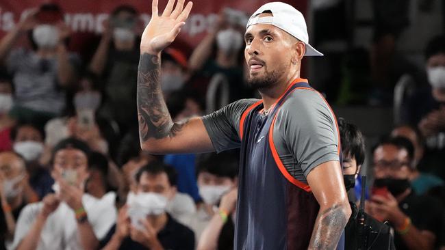 Nick Kyrgios is counting his money. Photo by Koji Watanabe/Getty Images.