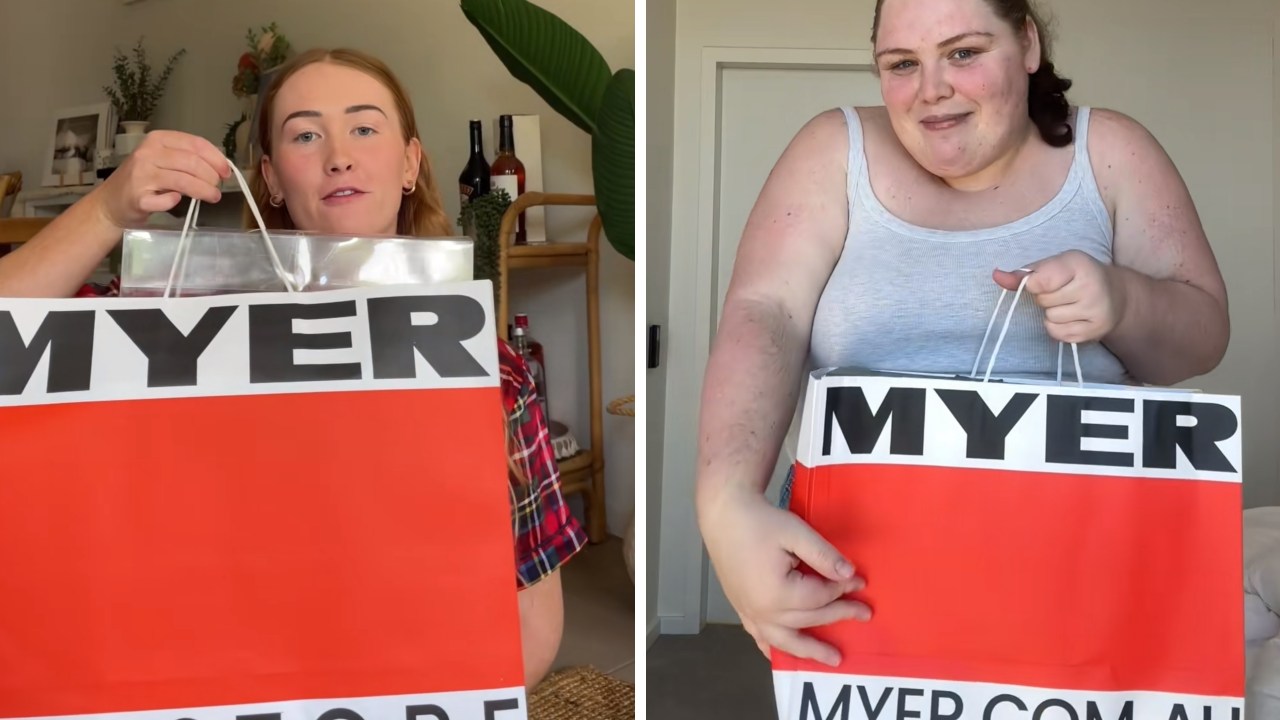 Save big on coveted home appliances, tech and more in Myer's Super Weekend sale. Picture: TikTok/@jordicollins0, @whitneyhanslow