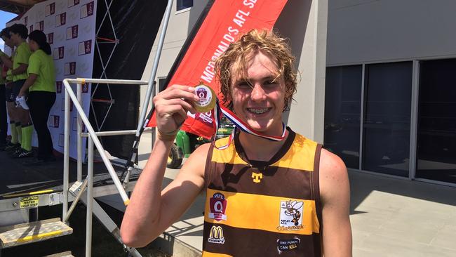 Aspley AFC's Brock Copeland was under 14 player of the year