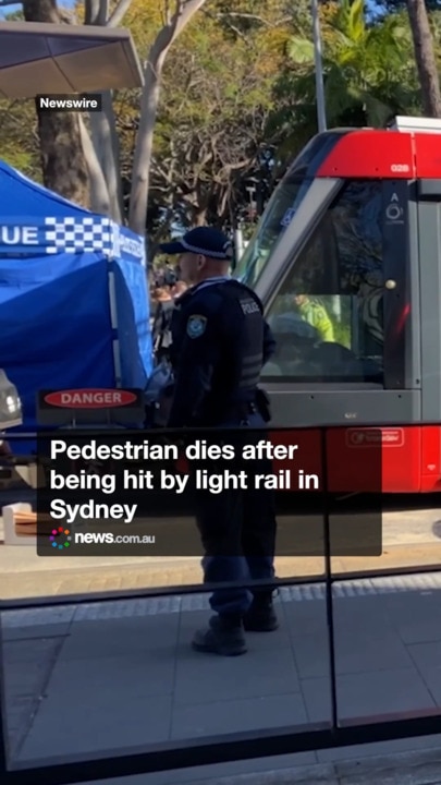 Man dies after being hit by light rail