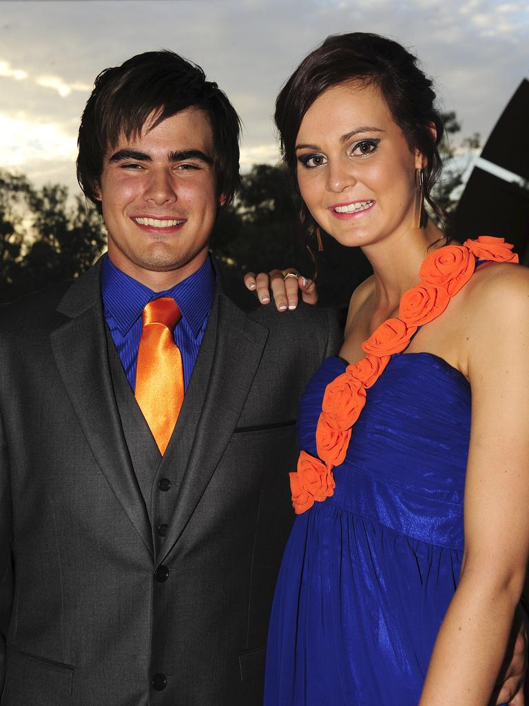 Jordi Little and Nikki Ryan at the 2013 St Philip’s College formal at the Alice Springs Convention Centre. Picture: PHIL WILLIAMS / NT NEWS